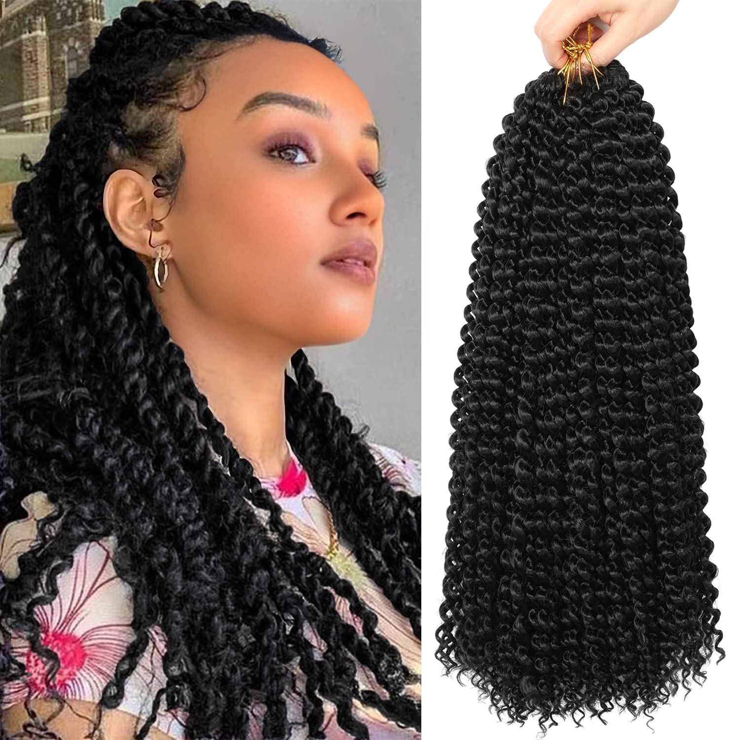 トップス SHISHIKUI / Twist velor BLACK Ubeleco Passion Twist Hair, 18